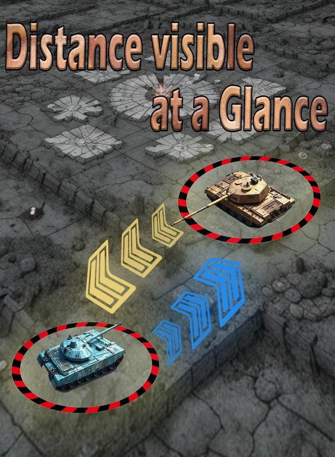 مجموعة من 6 أقراص لتحديد نقاط الهدف، ملحق ألعاب متوافق مع لعبة Warhammer 40K وغيرها من ألعاب الحرب على الطاولة (المنمنمات غير متضمنة). - Image 2